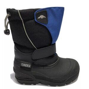 Tundra Quebec Snow Boots Black/Royal Size 10 M Little Kid